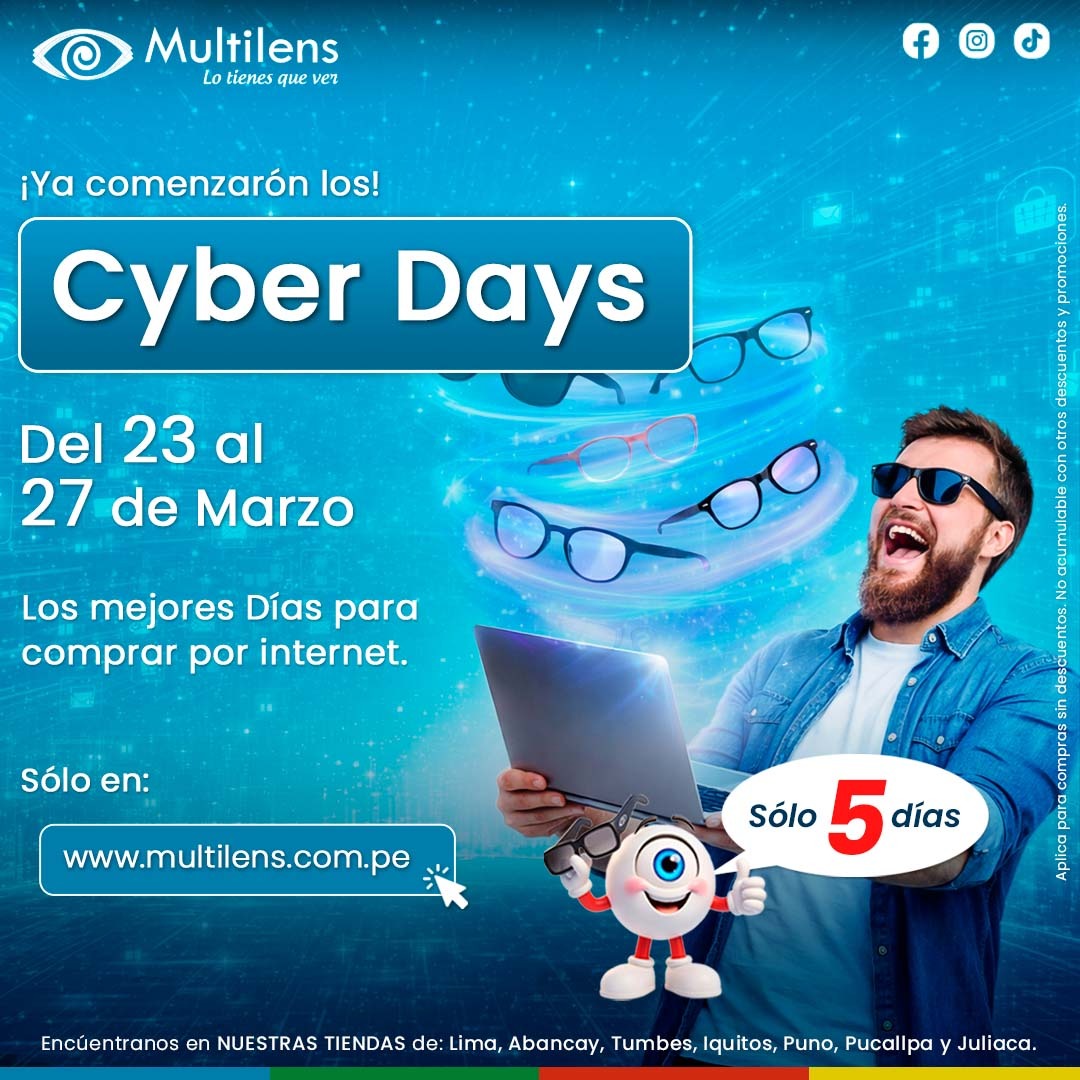 Cyber Days Multilens compra lentes online con descuentos